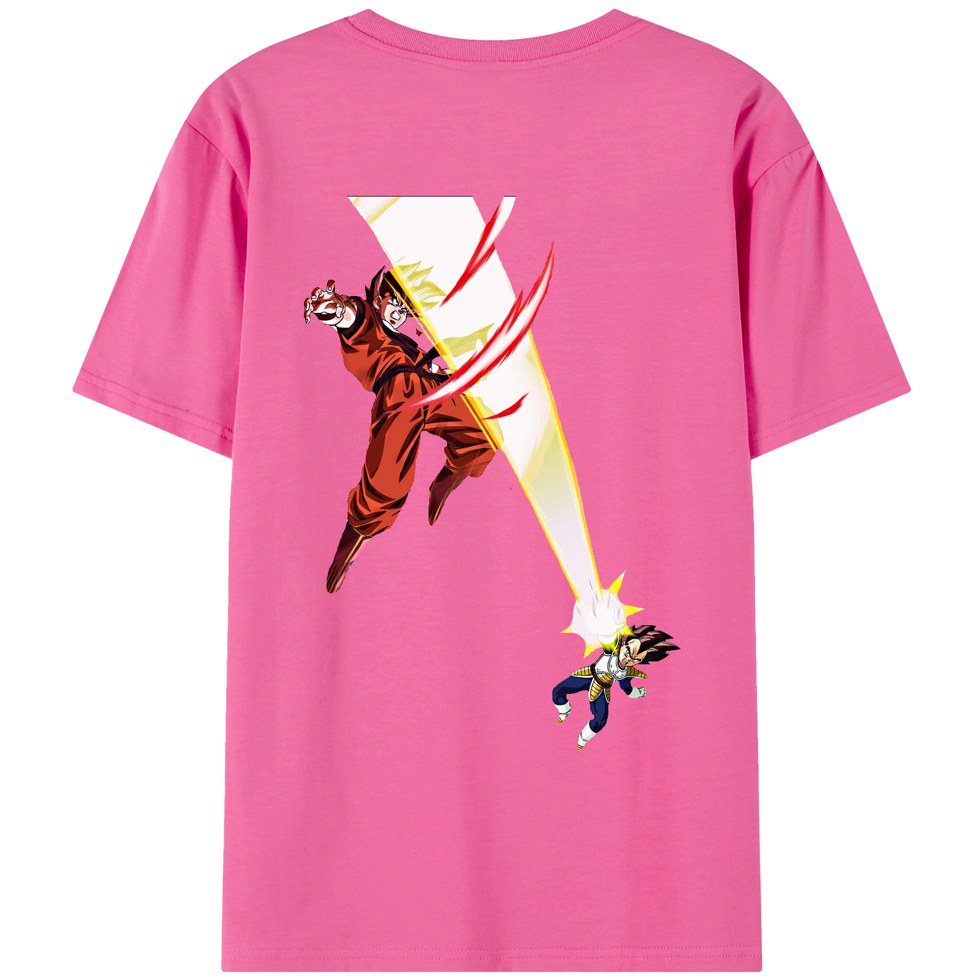 （画像用） ドラゴンボール ベジータ四世（Bejīta Yonsei）DRAGON BALL Vegeta IV レディース半袖Tシャツ(バックプリント)